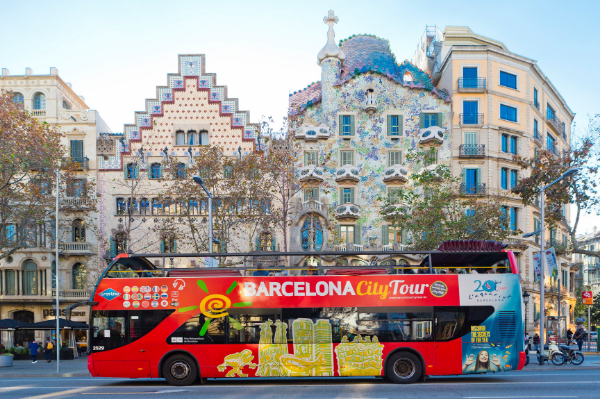 18+ Barcelona City Tour Bus Map Packages