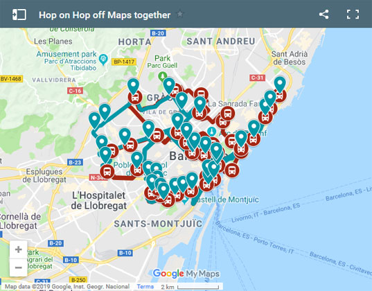 17+ Barcelona Bus Tour Blue Route Package